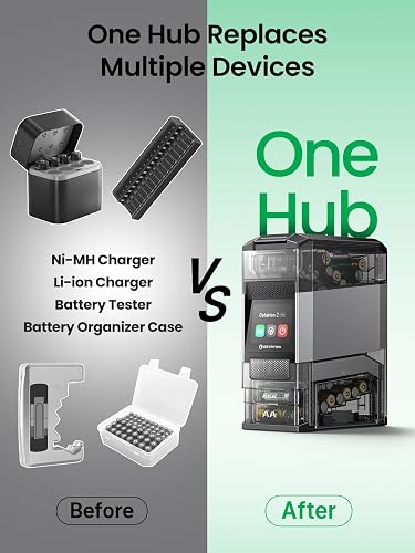 Ostation 2 Pro smart battery charging station on a desk