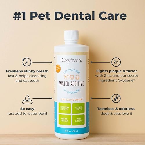 Oxyfresh Pet Dental Water Additive bottle for dogs and cats