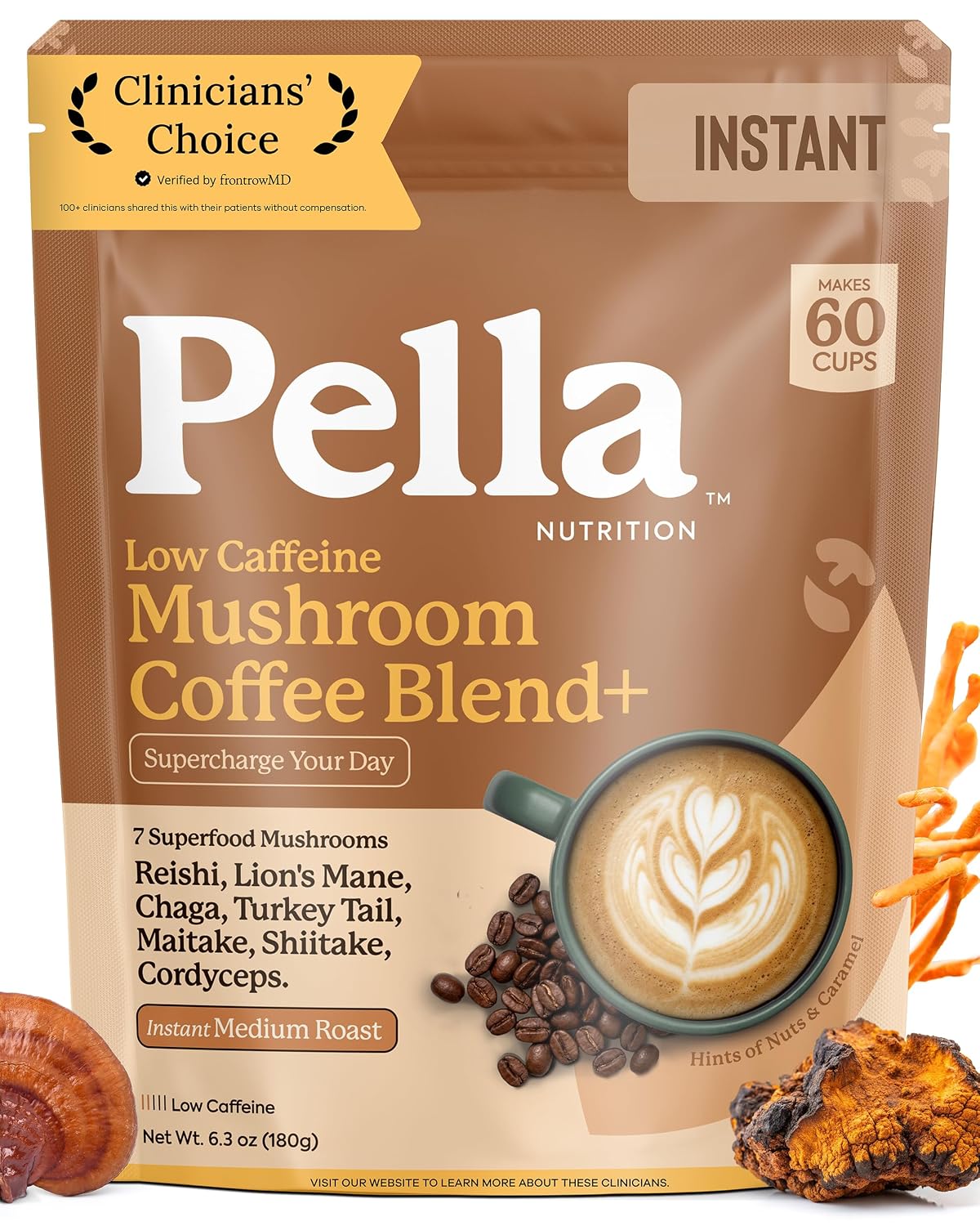 Pella Nutrition Low-Caffeine Mushroom Coffee Review: A Gentler Cup That Still Tastes Like Coffee