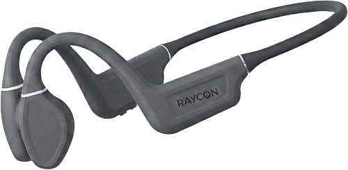 Raycon Bone Conduction Headphones open-ear design resting on a flat surface