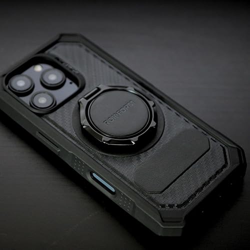 Rokform Magnetic Sport Ring Grip V2 metal ring and stand shown from the back with the four-prong RokLock mount