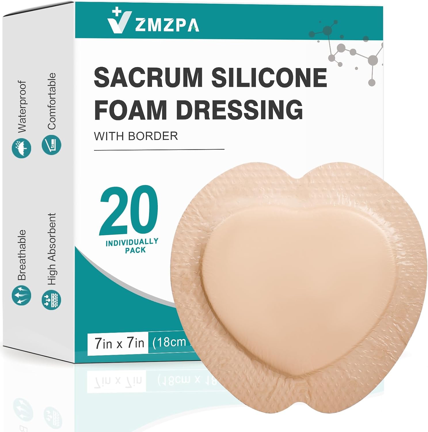 ZMZPA Sacral Silicone Foam Dressing 7x7 Review: Does This Budget Bedsore Pad Hold Up?