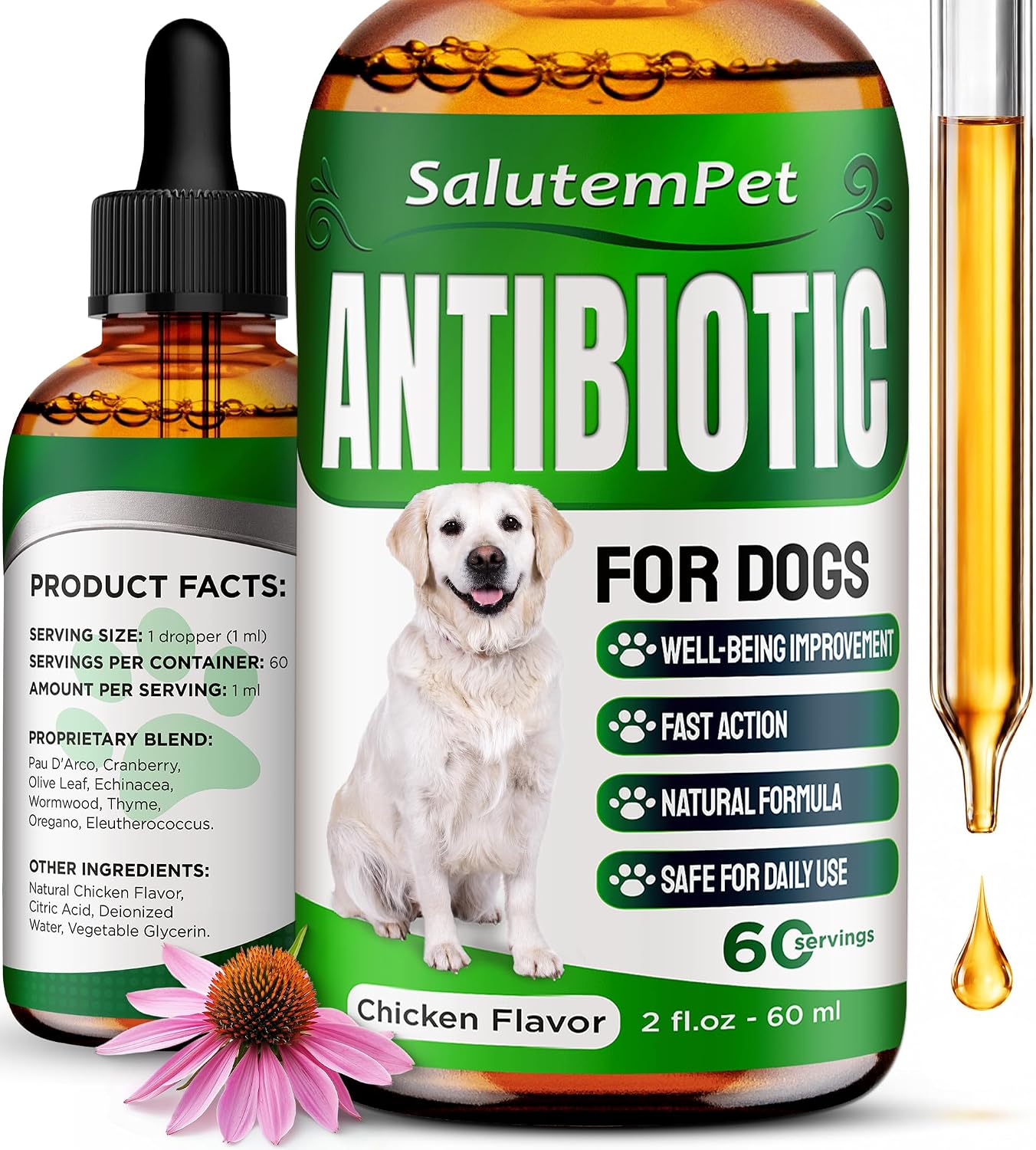 SalutemPet Natural Antibiotics for Dogs Review: Do These Herbal Drops Actually Work?