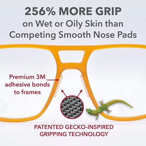 The Setex Gecko Grip nose pads showing the microfiber gripping surface up close