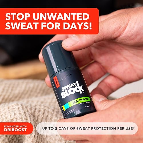 SweatBlock roll-on antiperspirant applicator close-up