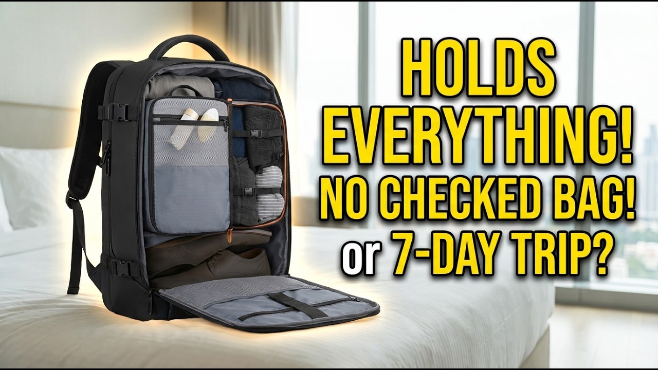 TANGCORLE Travel Carry On Backpack 50L Review: A Full Week of Gear in One Bag