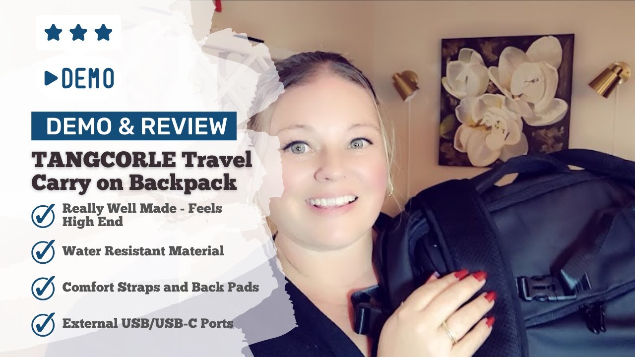 TANGCORLE backpack features and padding detail