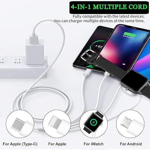 The TOP-UP cable charging a phone and watch at the same time