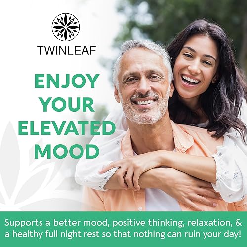 TWINLEAF 5-HTP bottle and dosage detail