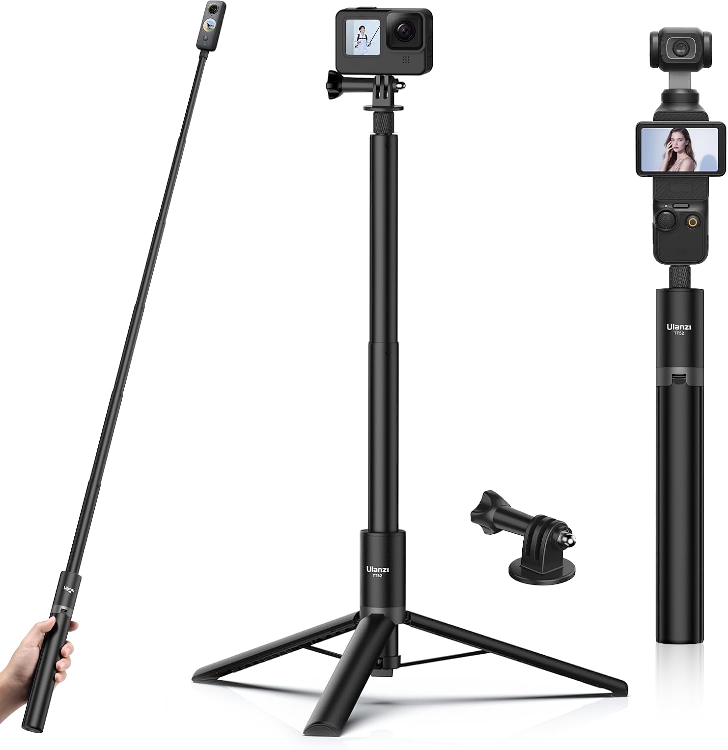 ULANZI TT52 Invisible Selfie Stick Tripod Review: Drone-Style Shots Without the Drone