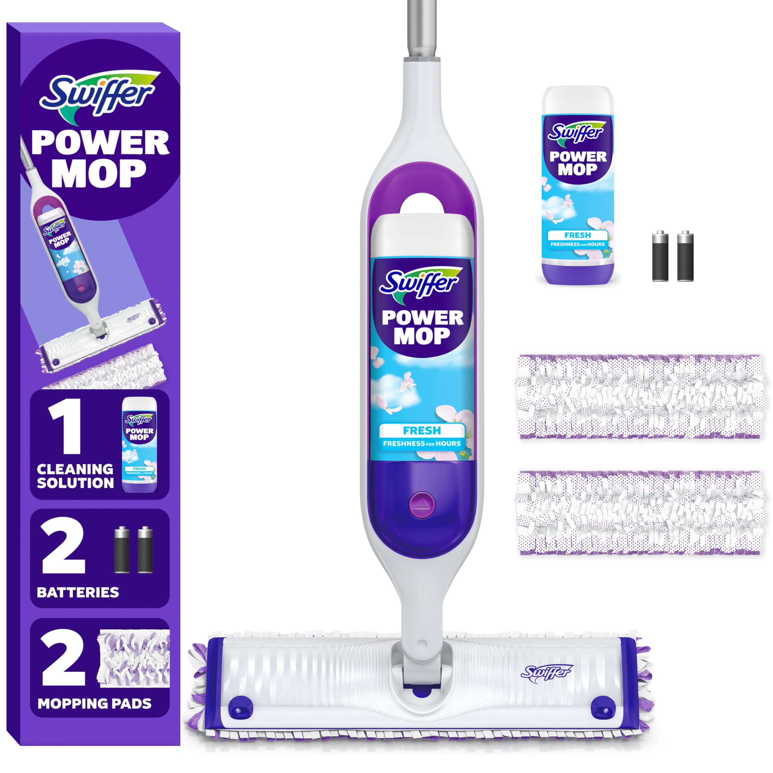 Vacusion 8-in-1 cordless stick vacuum standing on hardwood floor